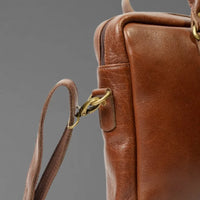 Laptop Bag Burgundy Color Brass