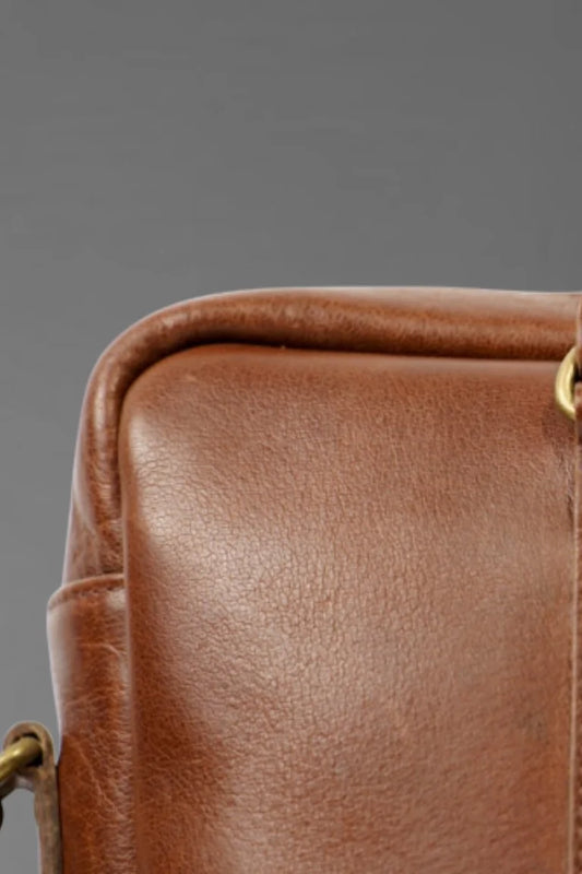 Laptop Bag Burgundy Color Brass