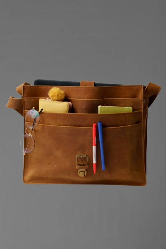 Sachel Laptop Leather Bag