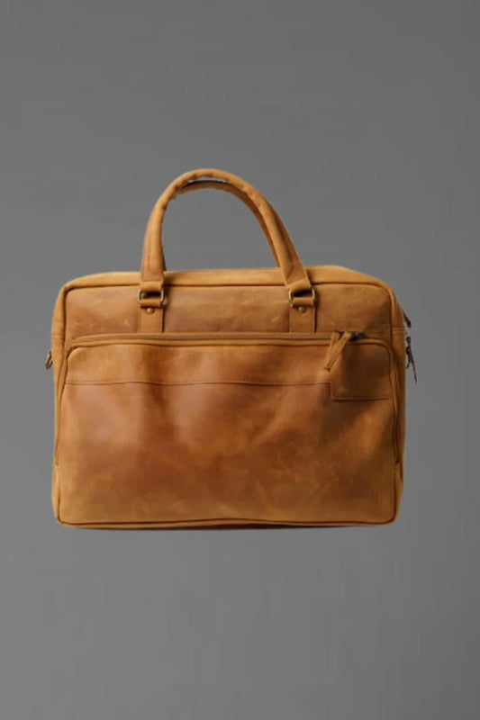 Vintage Leather Messenger Bag – Stylish