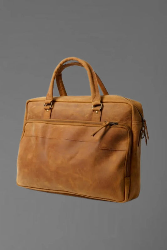 Vintage Leather Messenger Bag – Stylish