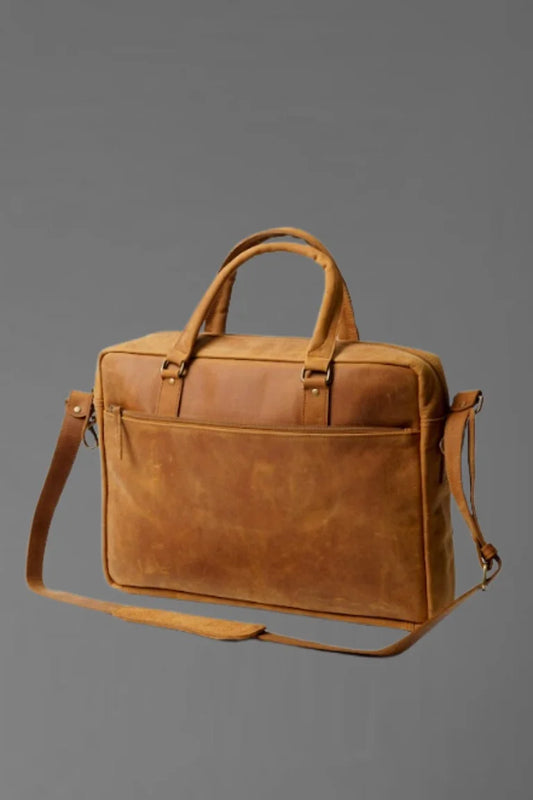 Vintage Leather Messenger Bag – Stylish
