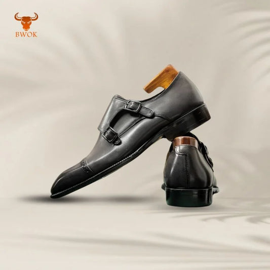 Leather Monk Shoes