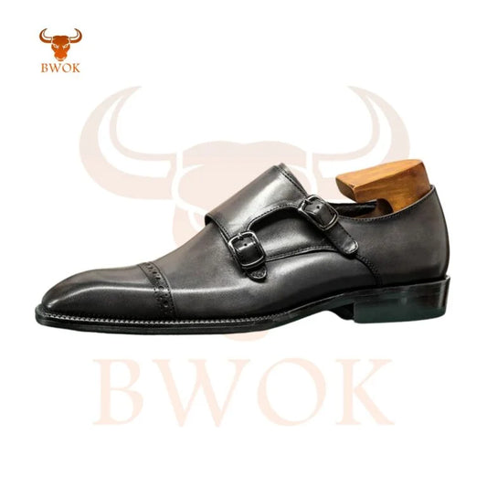 Leather Monk Shoes