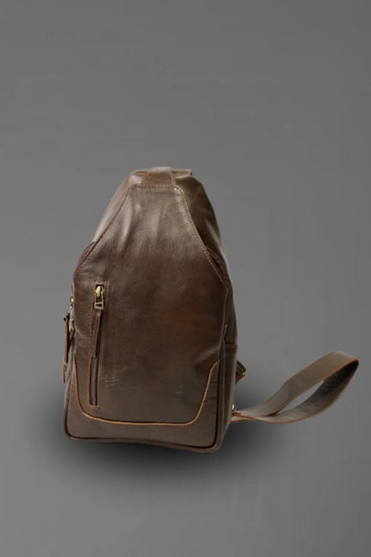 Dark Brown Crossbody Bag – Premium Leather Shoulder Bag | Bwok Store