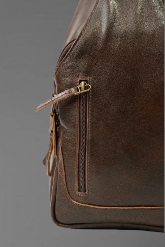 Dark Brown Crossbody Bag – Premium Leather Shoulder Bag | Bwok Store