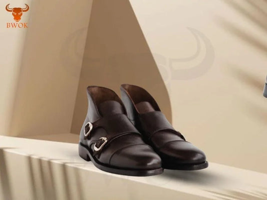 Men Double Monk Dress Shoes