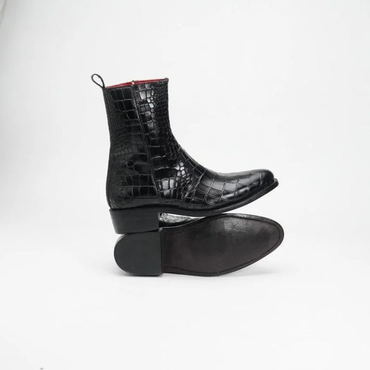 Premium Leather Half Long Boots