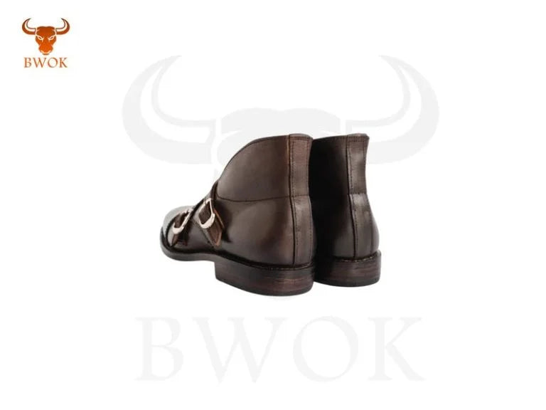 Men Double Monk Dress Shoes