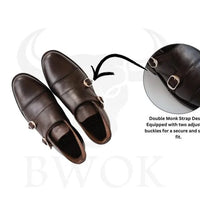 Men Double Monk Dress Shoes
