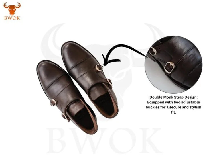 Men Double Monk Dress Shoes