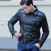 Moto Style Leather Jacket