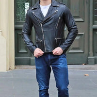 Moto Style Leather Jacket