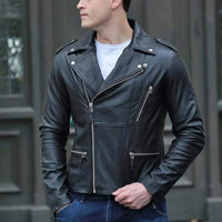 Moto Style Leather Jacket