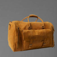Premium Leather Duffel Bag | Stylish Travel Bag – Bwok Store