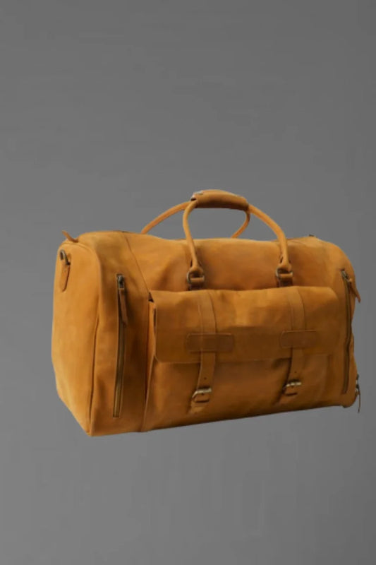 Premium Leather Duffel Bag | Stylish Travel Bag – Bwok Store