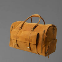 Premium Leather Duffel Bag | Stylish Travel Bag – Bwok Store