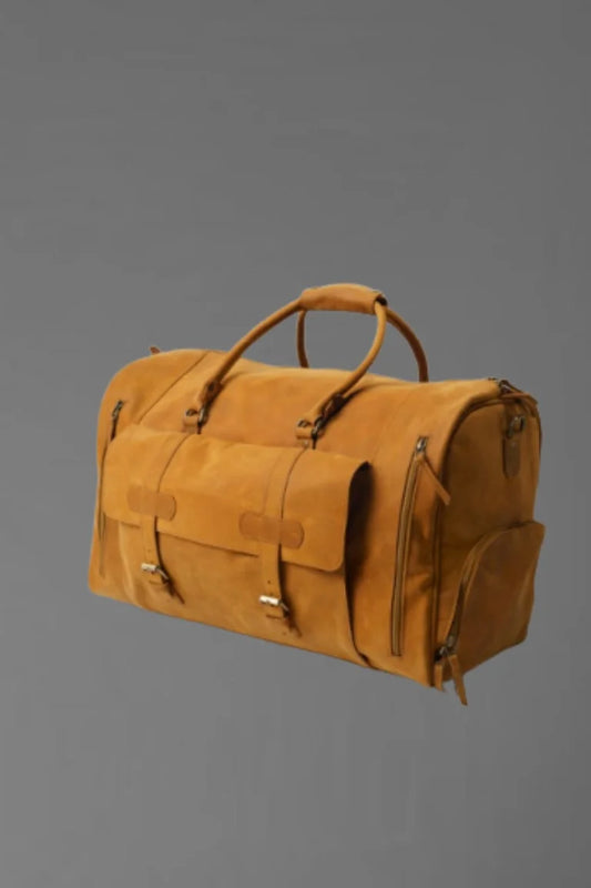 Premium Leather Duffel Bag | Stylish Travel Bag – Bwok Store