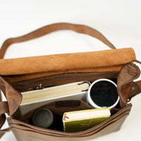 Vintage Leather Laptop Bag for Men & Women | Stylish Office & Travel Satchel – Bwok Store